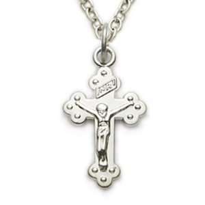   Crucifix Christian Jewelry Baptism Gifts w/Chain 13 Length Jewelry