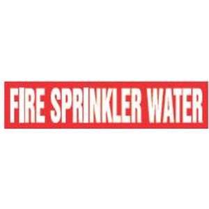 FIRE SPRINKLER WATER   Cling Tite Pipe Markers   outside diameter 2 1 