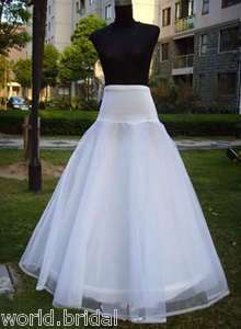 Hoop A line White Wedding Dress Petticoat Underskirt Skirt To Match 