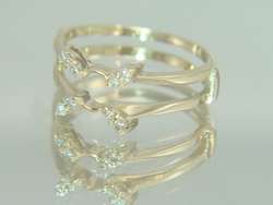 14K Yellow Gold Diamond Ring Enhancer Wrap Guard  