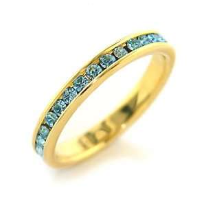  Jewelry   Aquamarine Swarovski Ring SZ 10 Jewelry