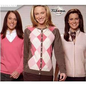 Tehama Womens Cashmere Sweaters (Style and ColorV Neck   Garden,Size 