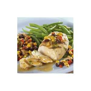 Grilled Citrus Chicken with Green Bean Almondine and Black Beans with 