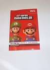 BOOKLET ONLY (NO GAME) for SUPER MARIO BROS. Wii Wii