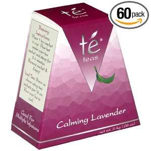 Te Tea Silken Pyramid Whole Leaf Tea Bags, Calming Lavender, 0.08 