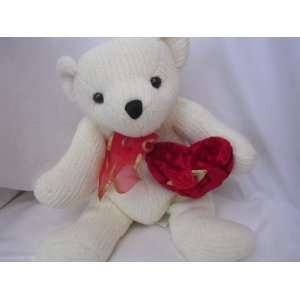  Valentine White Teddy Bear 15 Plush Toy Collectible 