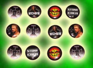 12 BADGES Wrestling WWF WWE Boys/Birthday Stone Cold #2  