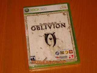 Elder Scrolls IV Oblivion ORIGINAL GREEN XBOX 360 NEW  