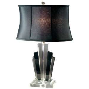 com Dale Tiffany GT80174 Calista Table Lamp, Nickel and Fabric Shade 