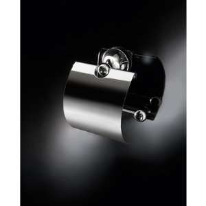 Vanessia Toilet Paper Holder with Cover in Polished Chrome  