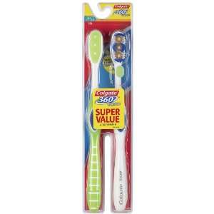  Colgate 360° Toothbrush with Tongue Cleaner, Soft, Full 