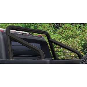RealWheels Black Powder Coated Slant Roll Bar w/ Inserts   Stainless 