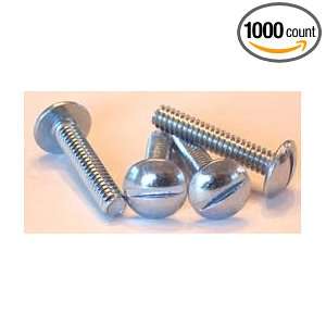  Screws / Slotted / Truss Head / Steel / Zinc / 1,000 Pc. Carton