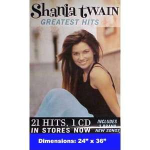  SHANIA TWAIN Greatest Hits 24x36 Poster 