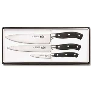  Victorinox Forged Cutlery 3 Piece Chefs Set Inc Slicer 