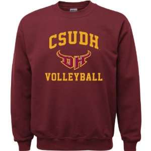   Maroon Youth Volleyball Arch Crewneck Sweatshirt
