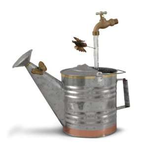  Deluxe Galvanized Watering Can Fountain