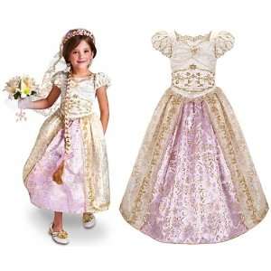   Rapunzel Wedding Gown Costume Dress for Girls Size XS 4 Toys & Games