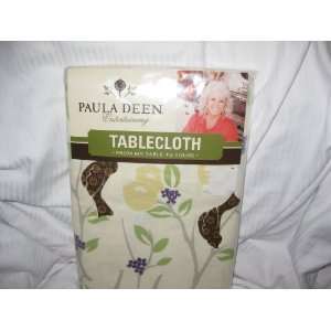  Paula Deen Vinyl Tablecloth with Flannel Back 60 X 102 