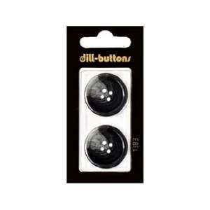  Dill Buttons 25mm 4 Hole Navy 2 pc (6 Pack)