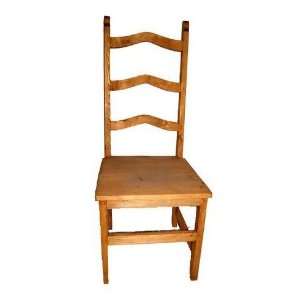  WOOD SEAT LADDER BACK CHAIR